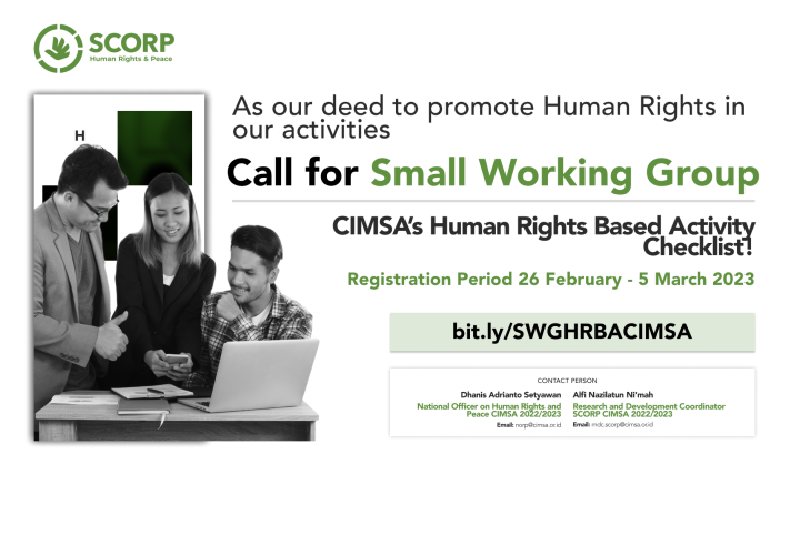 Open Call “Human Rights Based Activity” Small Working Group