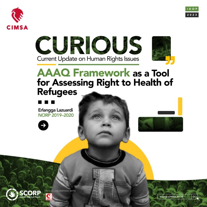 CURIOUS Special Ed. – International Day of Peace 2023: AAAQ Framework as a Tool for Assessing Right to Health of Refugees