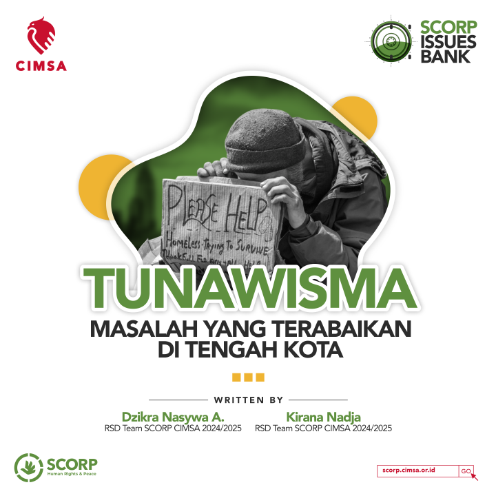 SCORP Issues Bank: Tunawisma, Masalah yang Terabaikan di Tengah Kota